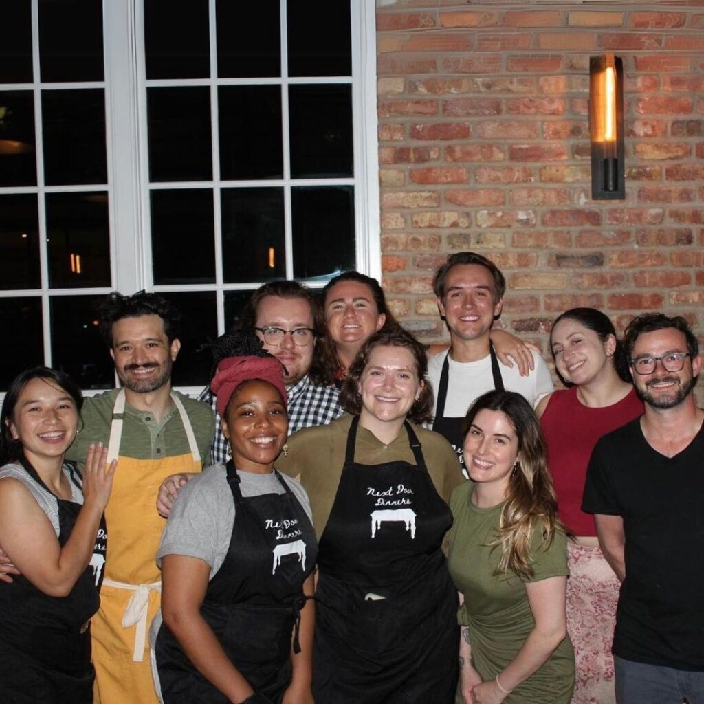 The team of dedicated chefs, organizers, bartenders, and volunteers who put together the Next Door Dinners' June 18th event to raise money for Marketbox.